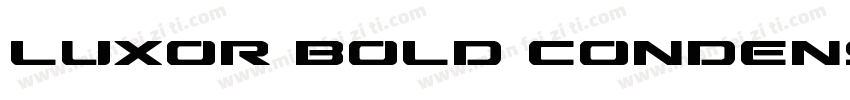 LUXOR BOLD CONDENSED字体转换